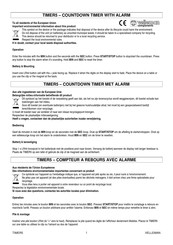 Velleman TIMER5 Bedienungsanleitung