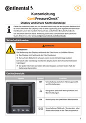 Continental ContiPressureCheck Kurzanleitung