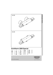 Grohe GROHTHERM 2000 SPECIAL 34 205 Montageanleitung