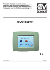 Vortice TOUCH LCD CP Gebrauchs- Und Inbetriebnahmeanleitung