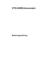 CTC A200S Bedienungsanleitung