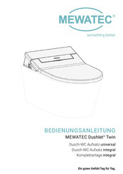 Mewatec Dushlet Twin Bedienungsanleitung