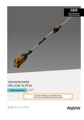 pellenc HELION ALPHA Bedienungsanleitung