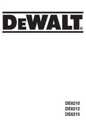 DeWalt DE6212 Bedienungsanleitung