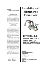 T&S B-1100 SERIE Installations- Und Wartungsanleitungen