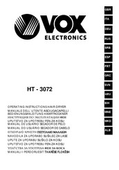 VOX electronics HT-3072 Bedienungsanleitung