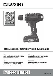Parkside PABS 20-Li D5 Originalbetriebsanleitung