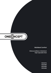 oneConcept Multidesk Comfort 10034485 Bedienungsanleitung