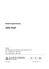 Boyens Backservice Jelly royal Bedienungsanleitung