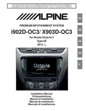 Alpine X903D-OC3 Einbauanleitungen