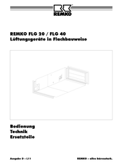 REMKO FLG 40 Betriebsanleitung