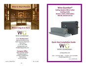 Wine Guardian WGC40 Schnellstart-Installationsanleitung