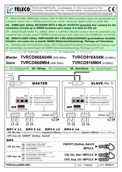 Teleco Automation TVRCD868A04N Anleitung