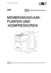 KNF N86 Series Original - Betriebs- Und Montageanleitung