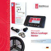 TEC BlowerDoor Minneapolis Micro Leakage Meter Handbuch