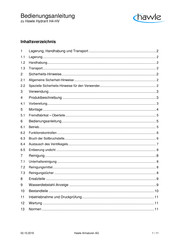 Hawle H4-HV Bedienungsanleitung