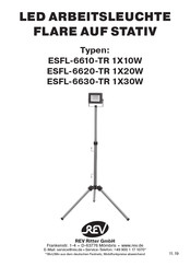 REV ESFL-6630-TR 1X30W Montage- Und Bedienungsanleitung
