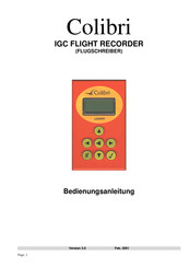 Colibri IGC FLIGHT Bedienungsanleitung