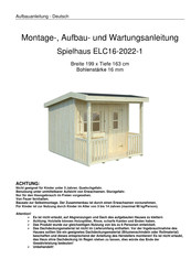 Holz-Blech ELC16-2022-1 Montage-, Aufbau- Und Wartungsanleitung
