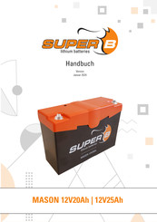 Super B MASON 12V25Ah Handbuch