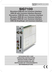 Fracarro SIG7100 Betriebsanleitung