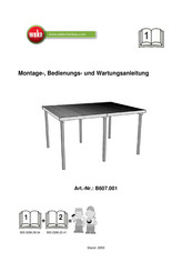 Weka B607.001 Montage-, Bedienungs- Und Wartungsanleitung