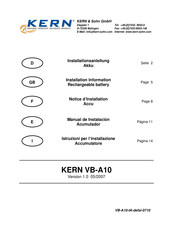 KERN VB-A10 Installationsanleitung