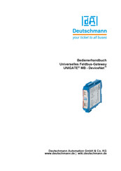 DEUTSCHMANN AUTOMATION UNIGATE MB - DeviceNet Bedienerhandbuch