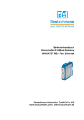 DEUTSCHMANN AUTOMATION UNIGATE MB - Fast Ethernet Bedienerhandbuch