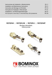 Bominox ROTOR RS-41 RS-51 Installations- Und Wartungsanweisungen