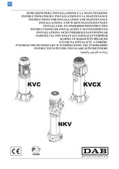 DAB KVCX 15/30 Installations- Und Wartungsanleitungen