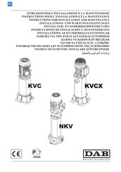 DAB KVC 65/806 Installations- Und Wartungsanleitungen