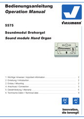 Viessmann 5575 Bedienungsanleitung
