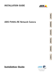 Axis P3905-RE Installationsanleitung