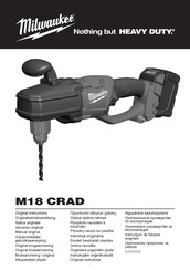 Milwaukee M18 CRAD Originalbetriebsanleitung