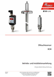 Bühler technologies BCM Serie Betriebs- Und Installationsanleitung/Originalbetriebsanleitung