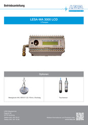 LESA Messtechnik WA 3000 LCD Betriebsanleitung