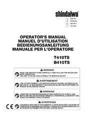 Shindaiwa T410TS Bedienungsanleitung