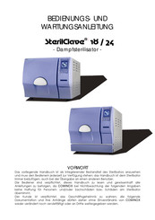 COMINOX SterilClave 24 Bedienungs- Und Wartungsanleitung