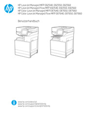 HP LaserJet Managed E82560 Serie Benutzerhandbuch