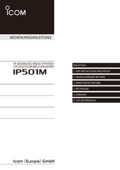 Icom IP501M Bedienungsanleitung