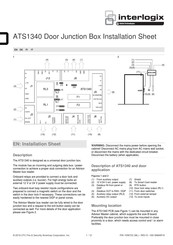 Interlogix ATS1340 Installationsanleitung