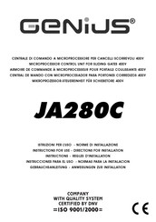 Genius JA280C Gebrauchsanleitung - Anweisungen Zur Installation