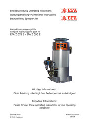 EFA Z 078 E Betriebsanleitung