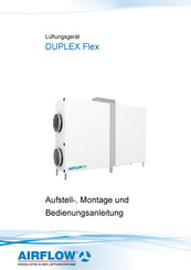 Airflow DUPLEX 650 Flex Montage- Und Bedienungsanleitung