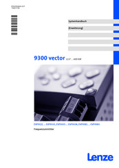 Lenze 9300 vector EVF9338 Systemhandbuch