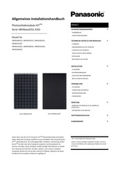 Panasonic VBHNSJ53K Serie Allgemeines Installationshandbuch