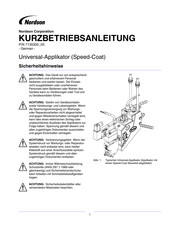 Nordson Universal-Applikator Speed-Coat Kurz- Betriebsanleitung