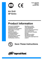 Ingersoll-Rand QP202BD Technische Produktdaten