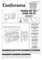 CONFORAMA CCSB 120 CF Montageanleitung